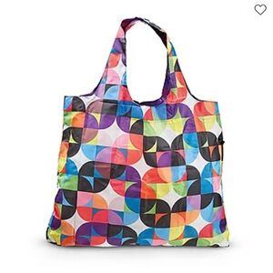 SAMSONITE Colorful Geometric packable Shopping Tote Bag Razzmatazz